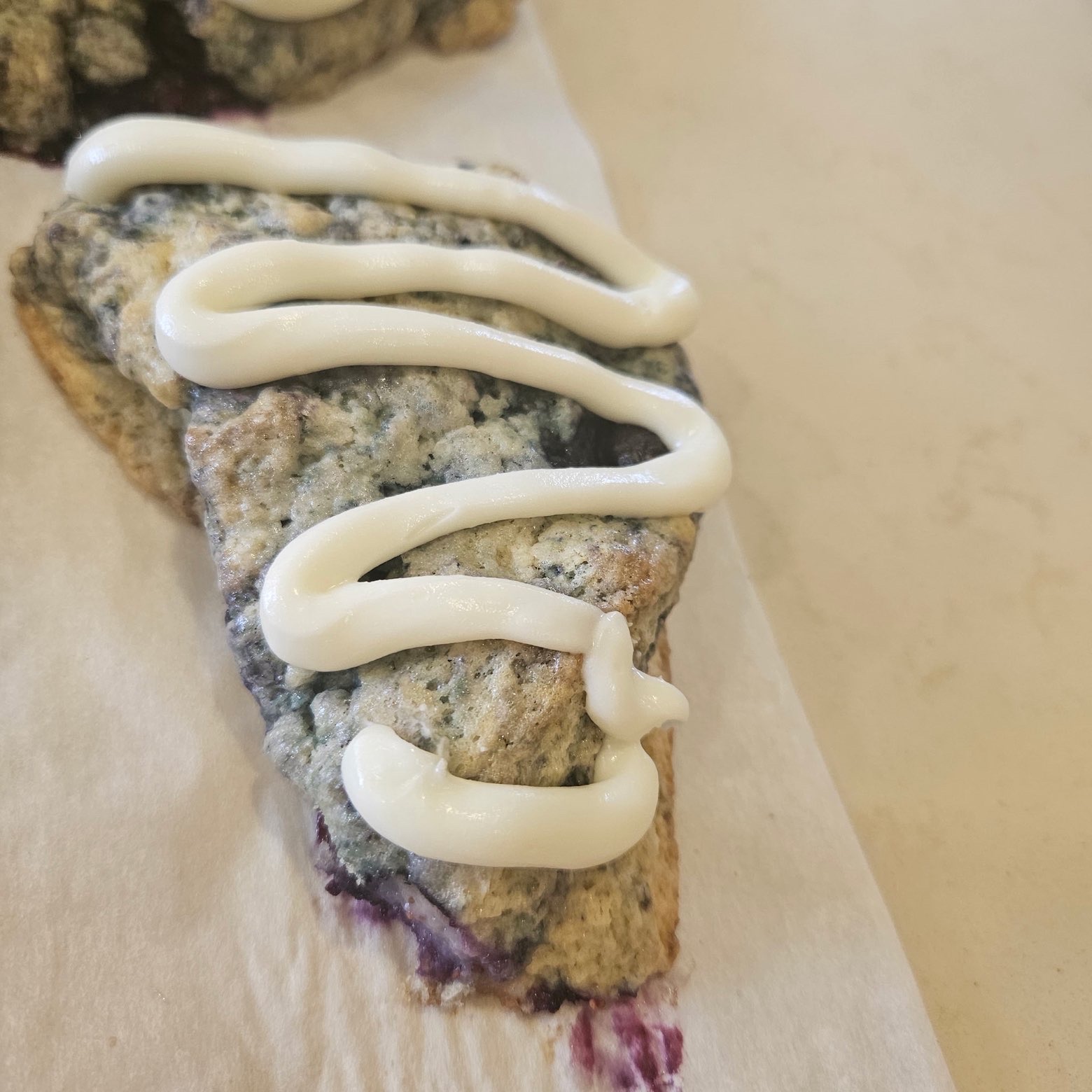 Blueberry cream cheese scone